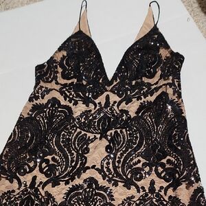 Elegant Black Lace Dress